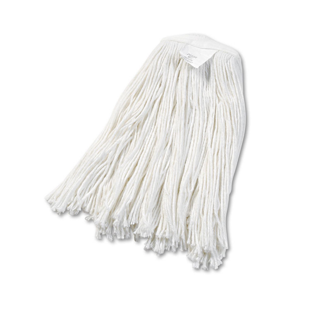 BOARDWALK 2020RCT Cut-End Wet Mop Head, Rayon, No. 20, White, 12/Carton