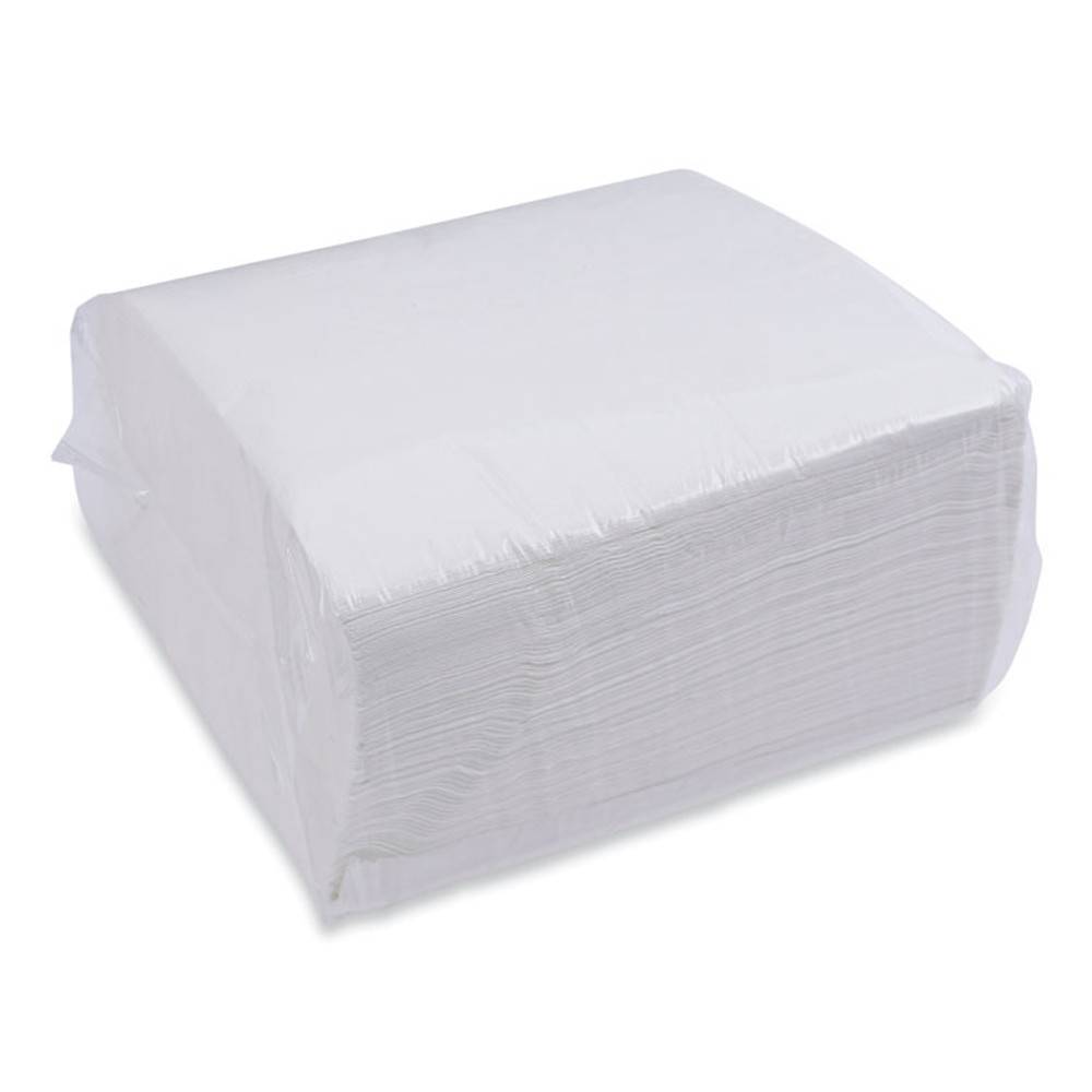 BOARDWALK 8307W Dinner Napkin, 1-Ply, 17 x 17, White, 250/Pack, 12 Packs/Carton