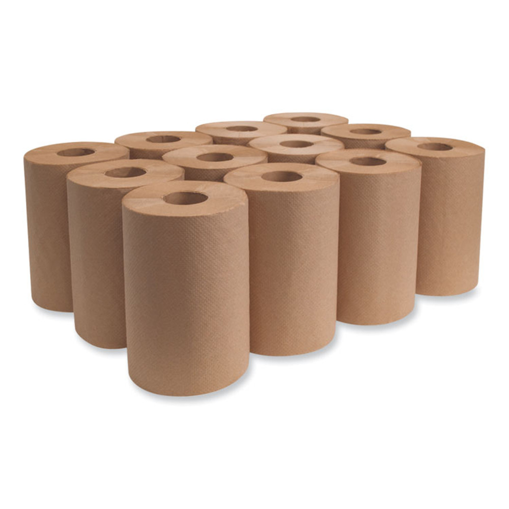MORCON Tissue 12300R Morsoft Universal Roll Towels, 1-Ply, 7.88" x 300 ft, Brown, 12 Rolls/Carton