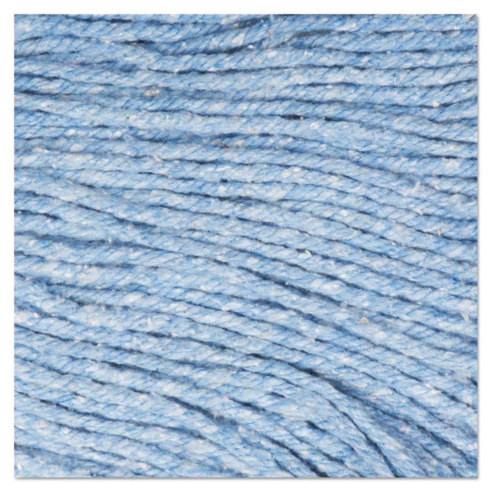 BOARDWALK 502BLEA Super Loop Wet Mop Head, Cotton/Synthetic Fiber, 5" Headband, Medium Size, Blue