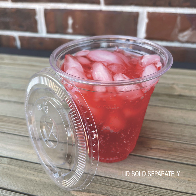 BOARDWALK PET9S Clear Plastic PET Cups, Squat, 9 oz, 1,000/Carton