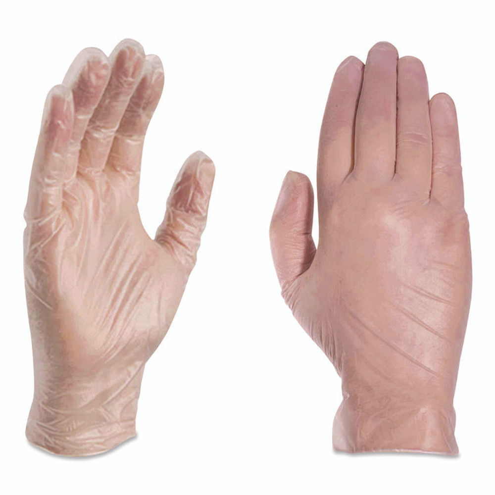 AMMEX CORPORATION Professional VPF68100BX Vinyl Exam Gloves, Powder-Free, X-Large, 9.5" Long, Clear, 100/Box