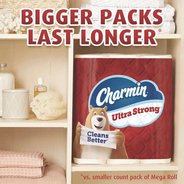 PROCTER & GAMBLE Charmin® 13220 Ultra Strong Bathroom Tissue, Septic Safe, 2-Ply, White, 220 Sheets/Roll, 4 Rolls/Pack, 8 Packs/Carton