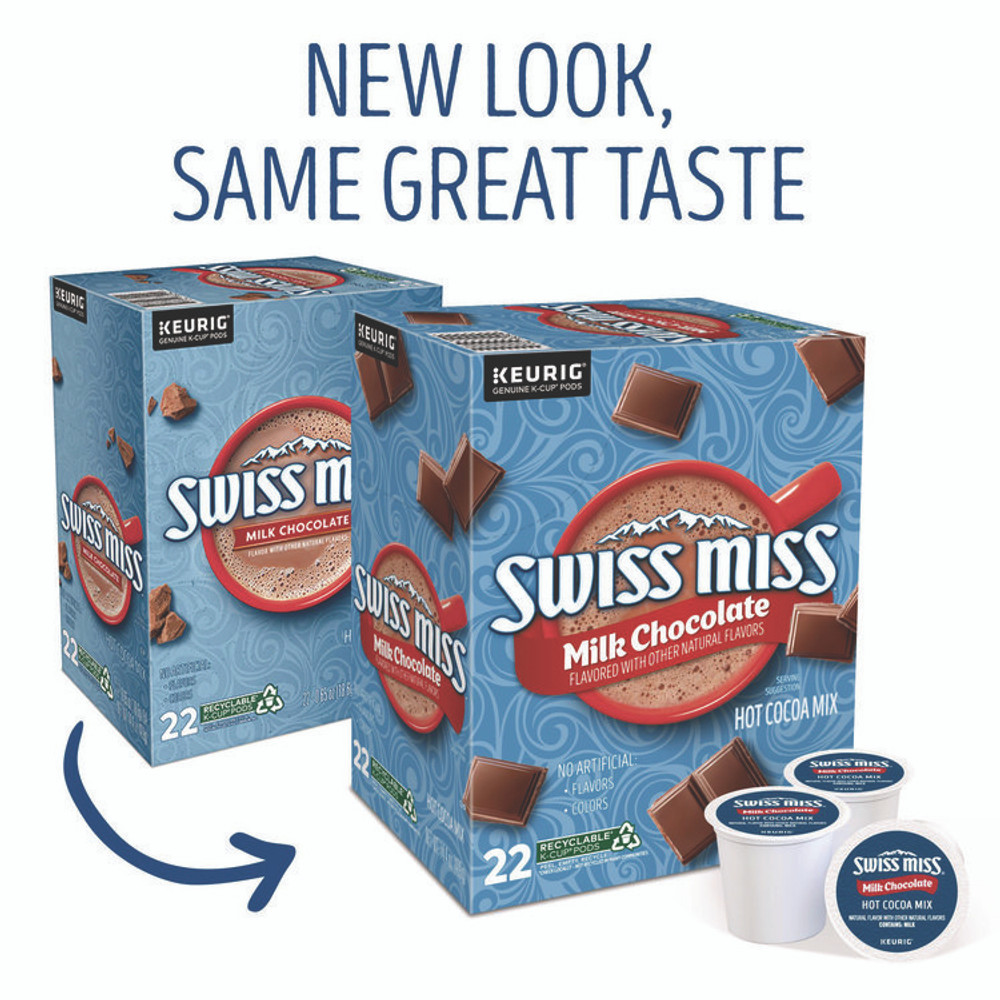 KEURIG DR PEPPER Swiss Miss® 8292CT Milk Chocolate Hot Cocoa K-Cups, 88/Carton