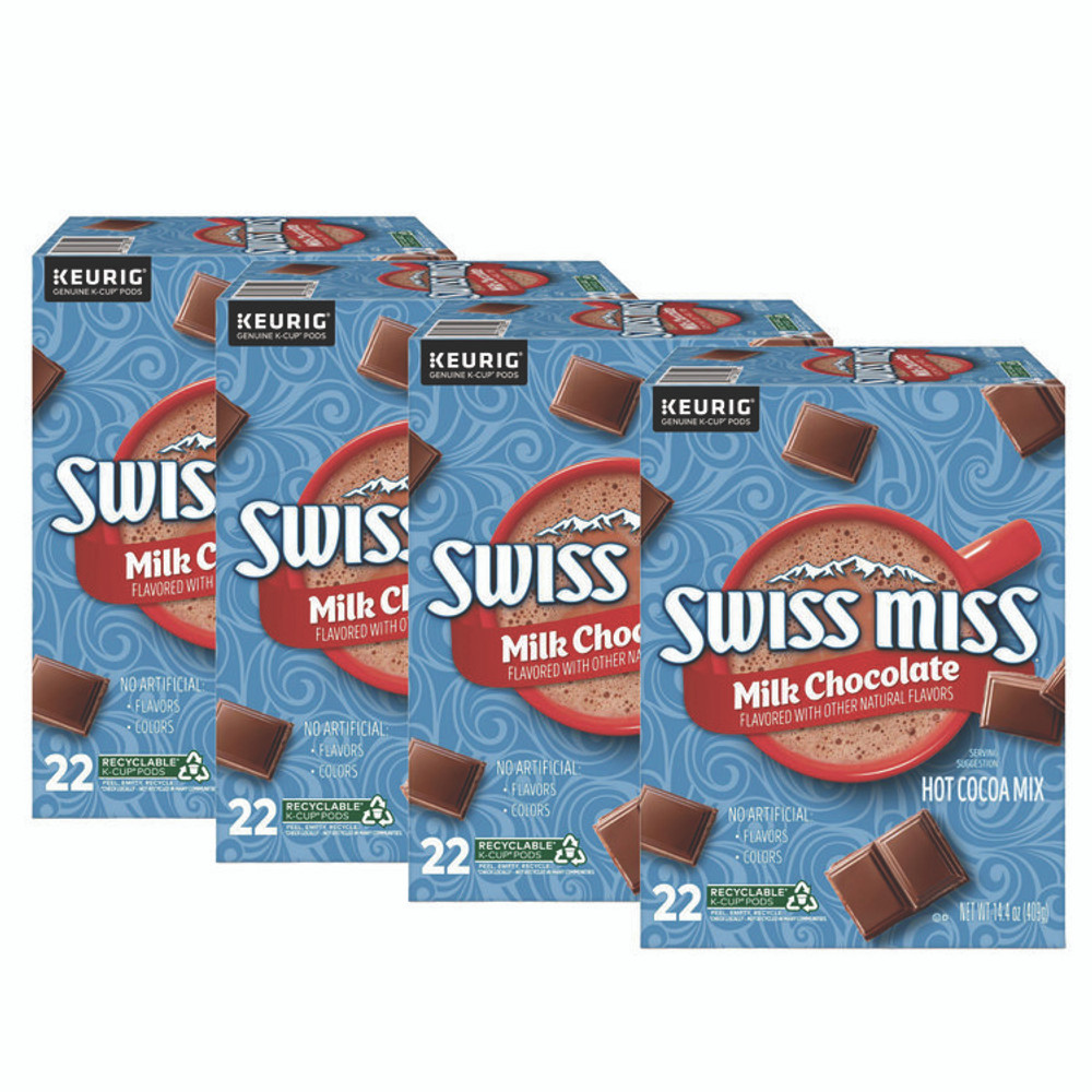 KEURIG DR PEPPER Swiss Miss® 8292CT Milk Chocolate Hot Cocoa K-Cups, 88/Carton