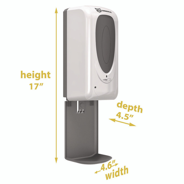 HLS COMMERCIAL HLSSDW01 Sanitizer Dispenser, 4.6 x 4.5 x 17, Silver