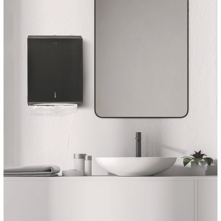 ALPINE INDUSTRIES ALP480AN Vertical C-Fold/Multi-Fold Paper Towel Dispenser, 14.5 x 4 x 11.2, Antique Nickel