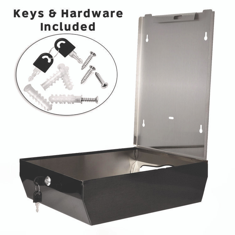 ALPINE INDUSTRIES ALP480AN Vertical C-Fold/Multi-Fold Paper Towel Dispenser, 14.5 x 4 x 11.2, Antique Nickel