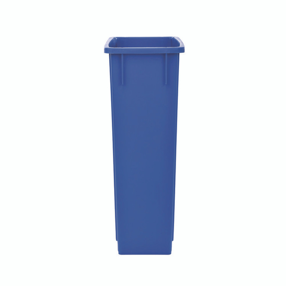 ALPINE INDUSTRIES 477RBLU Slim 23 Gallon Recycling Bin, Plastic, Blue