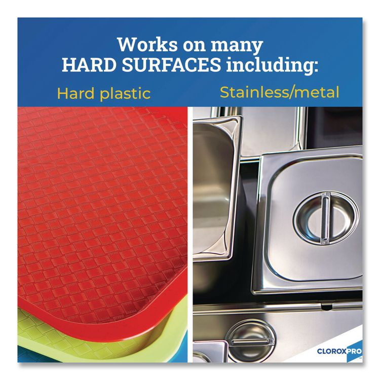 CLOROX SALES CO. 01698 CloroxPro Anywhere Daily Disinfectant and Sanitizer, Unscented, 32 oz Spray Bottle