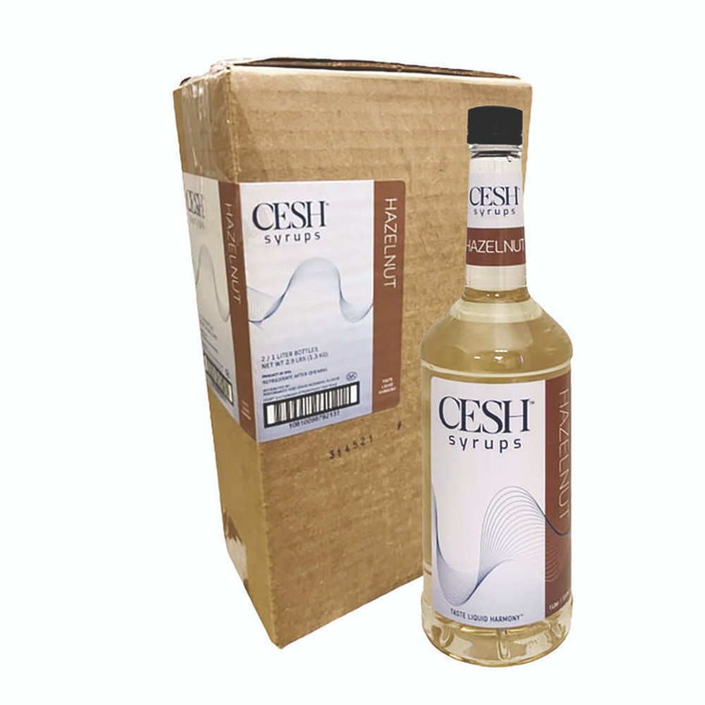 MOUNTAIN MANUFACTURING CESH™ GRE79213 Hazelnut Syrup, 33.81 oz Bottle, 2/Carton