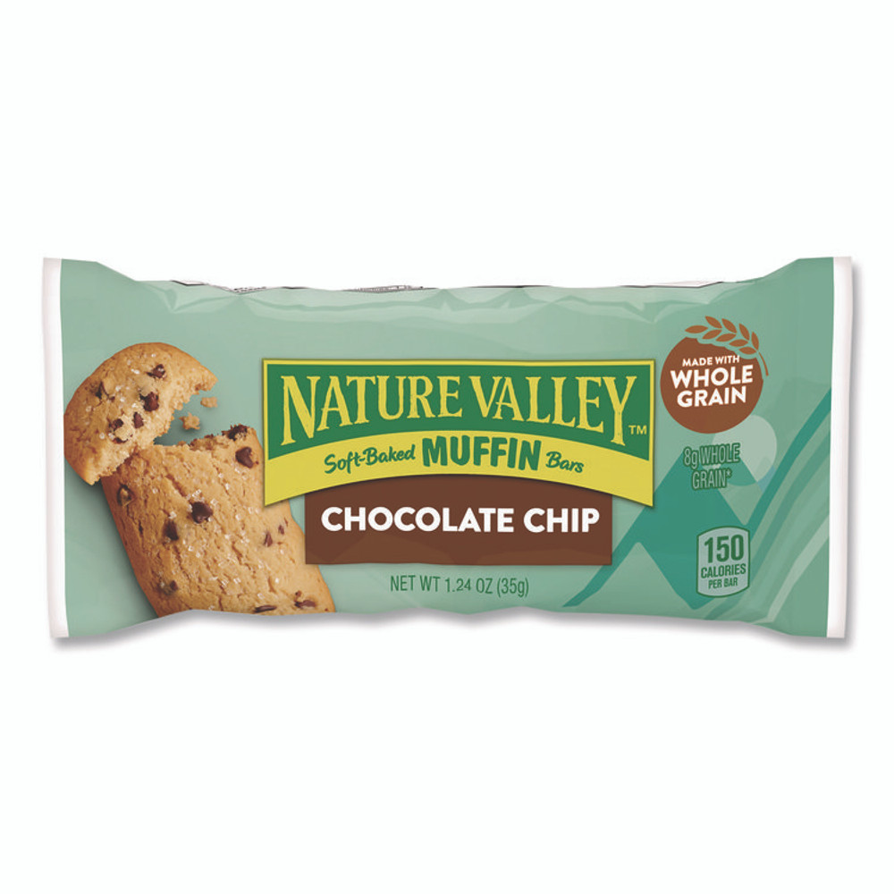 GENERAL MILLS Nature Valley® GEM20667 Chocolate Chip Soft-Baked Muffin Bar, 1.24 oz Bar, 12/Box