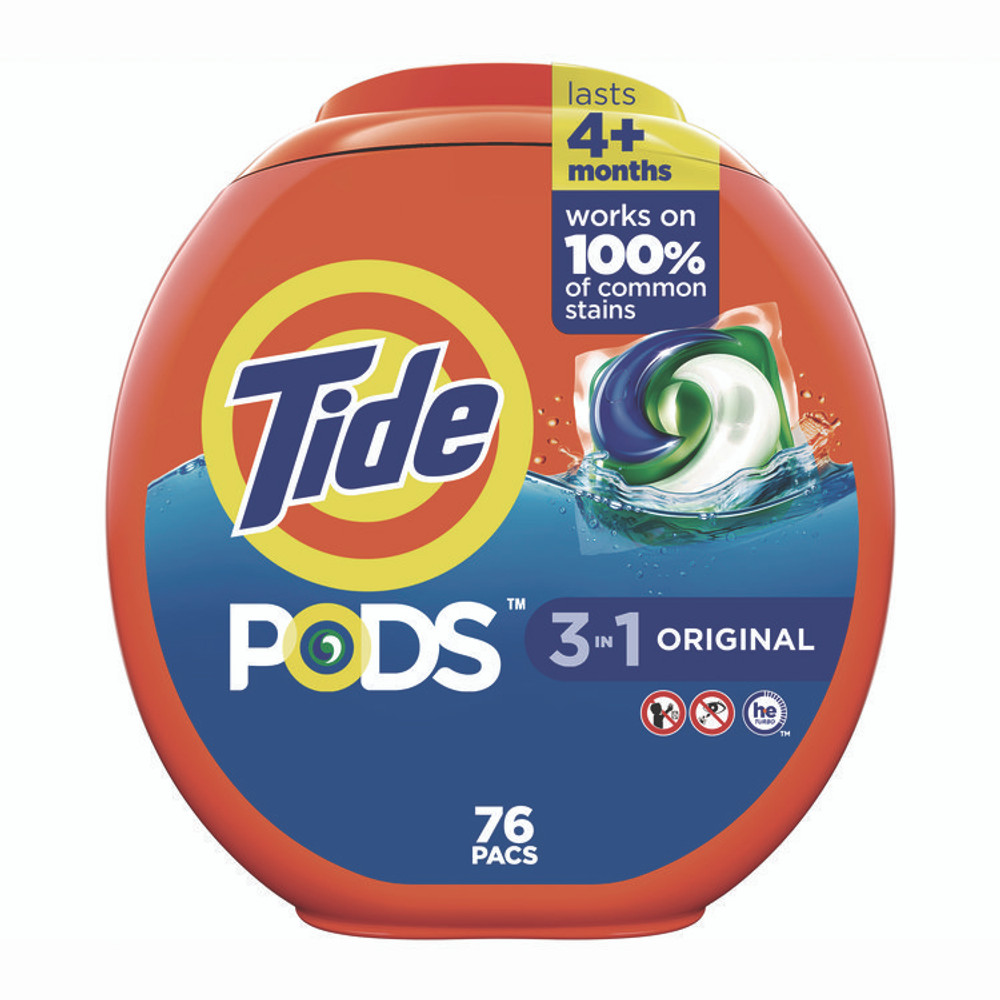 PROCTER & GAMBLE Tide® 09165 PODS Laundry Detergent, Tide Original, 76 Pods