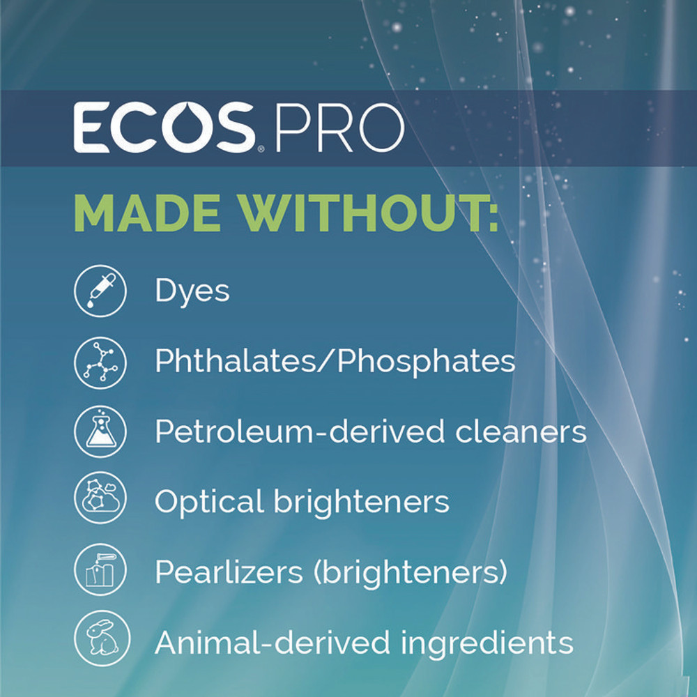 EARTH FRIENDLY PRODUCTS ECOS® PL96636CT Liquid Hand Soap, Free and Clear, 17 oz, 6/Carton