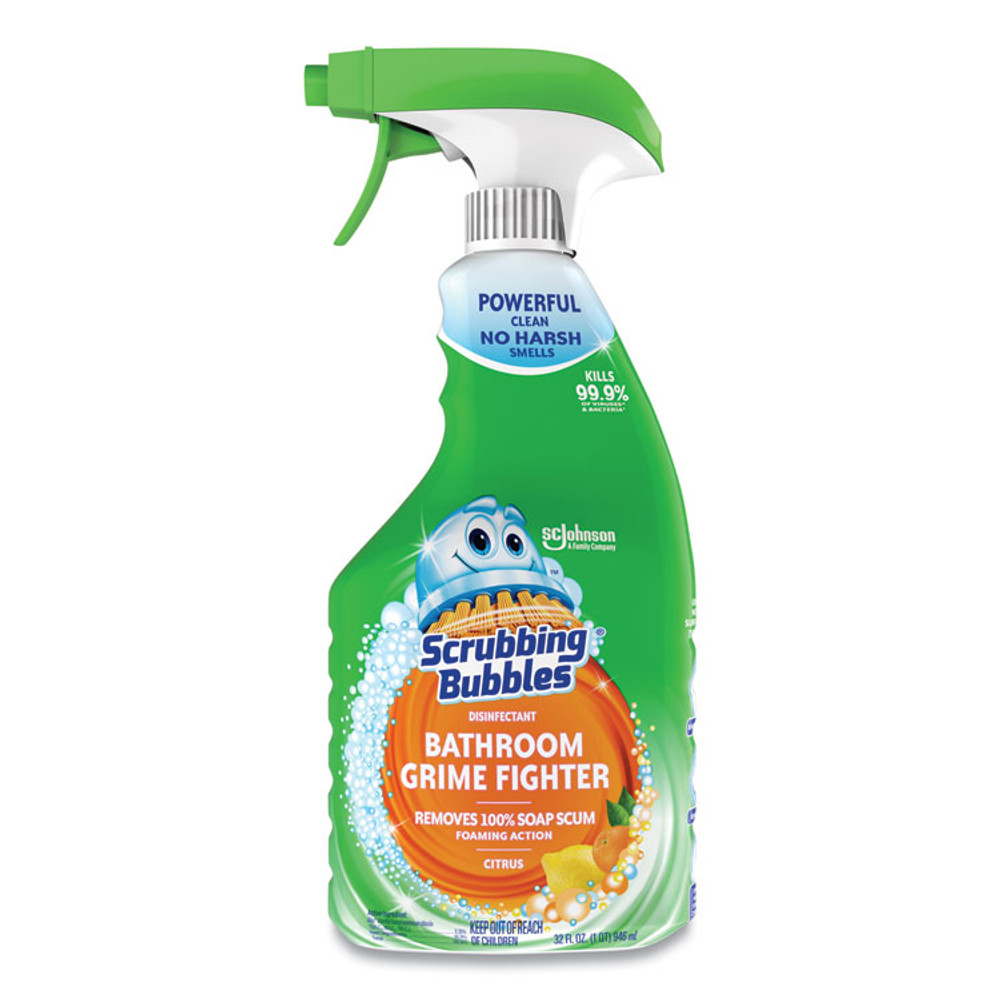 SC JOHNSON Scrubbing Bubbles® 366078EA Multi Surface Bathroom Cleaner, Citrus Scent, 32 oz Spray Bottle