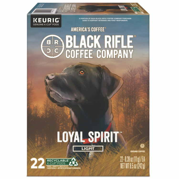 KEURIG DR PEPPER Black Rifle® Coffee Company 0571 Loyal Spirit Coffee K-Cups, 22/Box