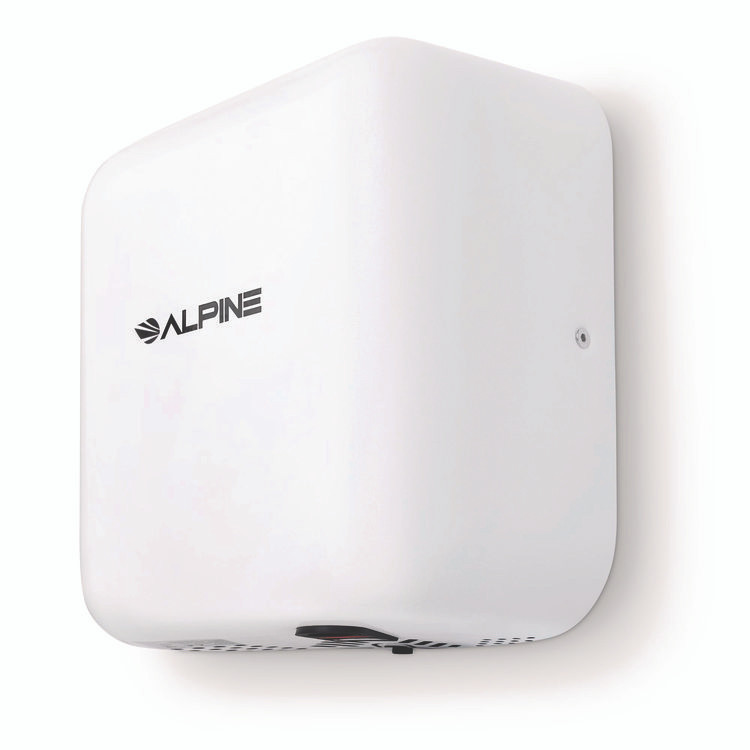 ALPINE INDUSTRIES ALP40020WHI Hemlock Commercial 220V Automatic Hand Dryer, 6.68 x 11.41 x 12.31, White