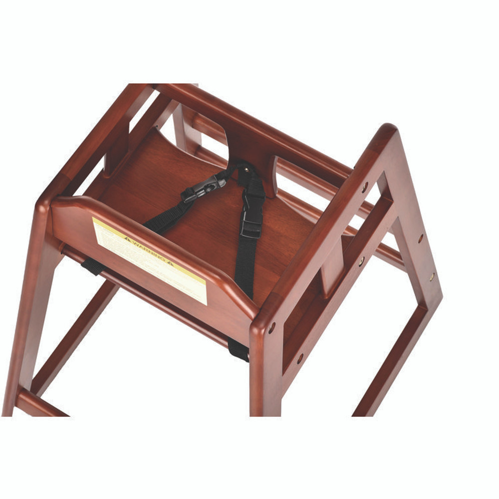 ALPINE INDUSTRIES ALP41201MA Wooden Stackable High Chair, Supports Up to 50 lb, 29.02" h, Mahogany
