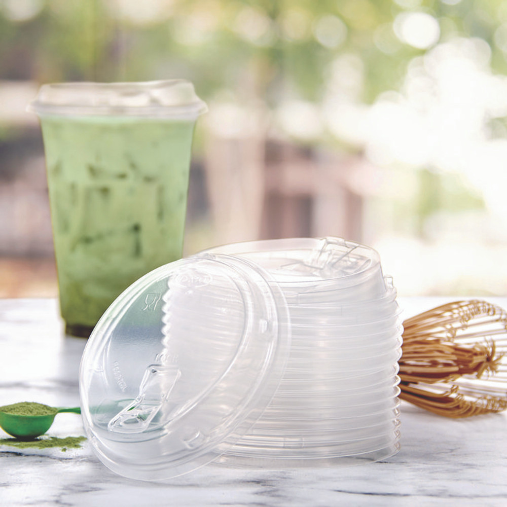 DART P662RSL Prima Strawless Plastic Lids, Fits 9 oz to 20 oz Cold Cups, Clear, 1,000/Carton