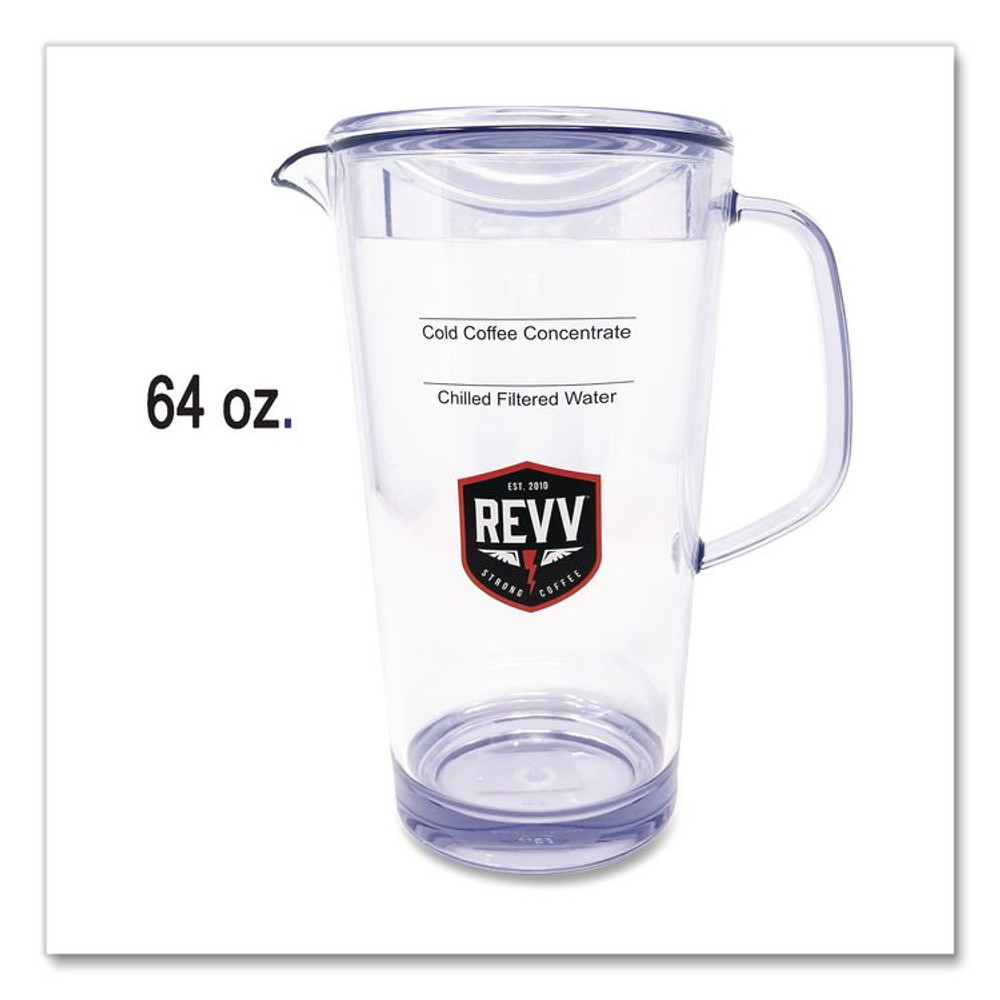 KEURIG DR PEPPER revv® 5000380495 Cold Coffee Pitcher, 64 oz, Purple Handle