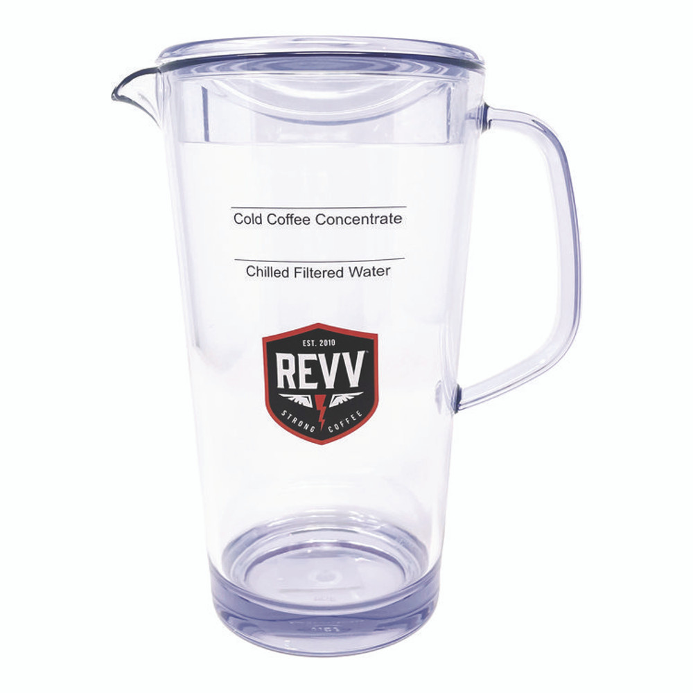 KEURIG DR PEPPER revv® 5000380495 Cold Coffee Pitcher, 64 oz, Purple Handle