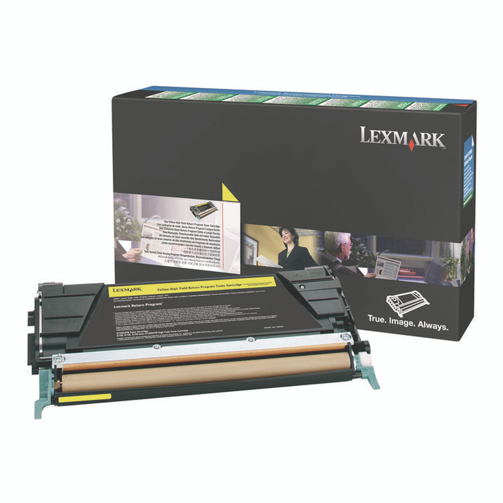 LEXMARK INT'L, INC. X746A4YG X746A4YG Toner, 7,000 Page-Yield, Yellow