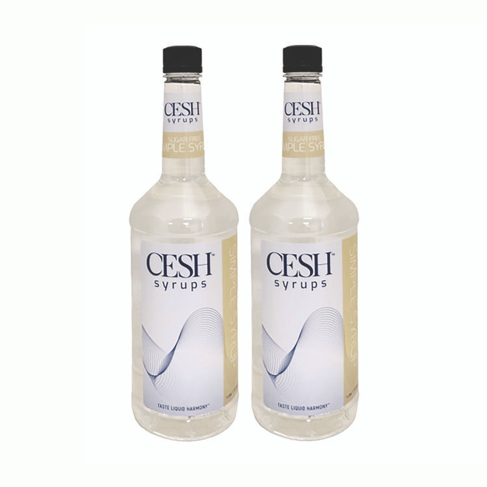 MOUNTAIN MANUFACTURING CESH™ GRE79199 Simple Sugar-Free Syrup, 33.81 oz Bottle, 2/Carton