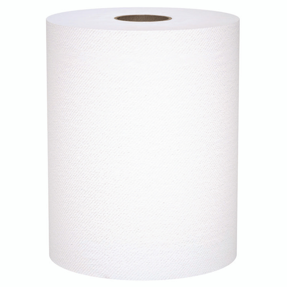 KIMBERLY-CLARK PROFESSIONAL Scott® 56158 Universal 100% Recycled Fiber Hard Roll Paper Towels, 1-Ply, 8" x 800 ft, White, 6 Rolls/Carton
