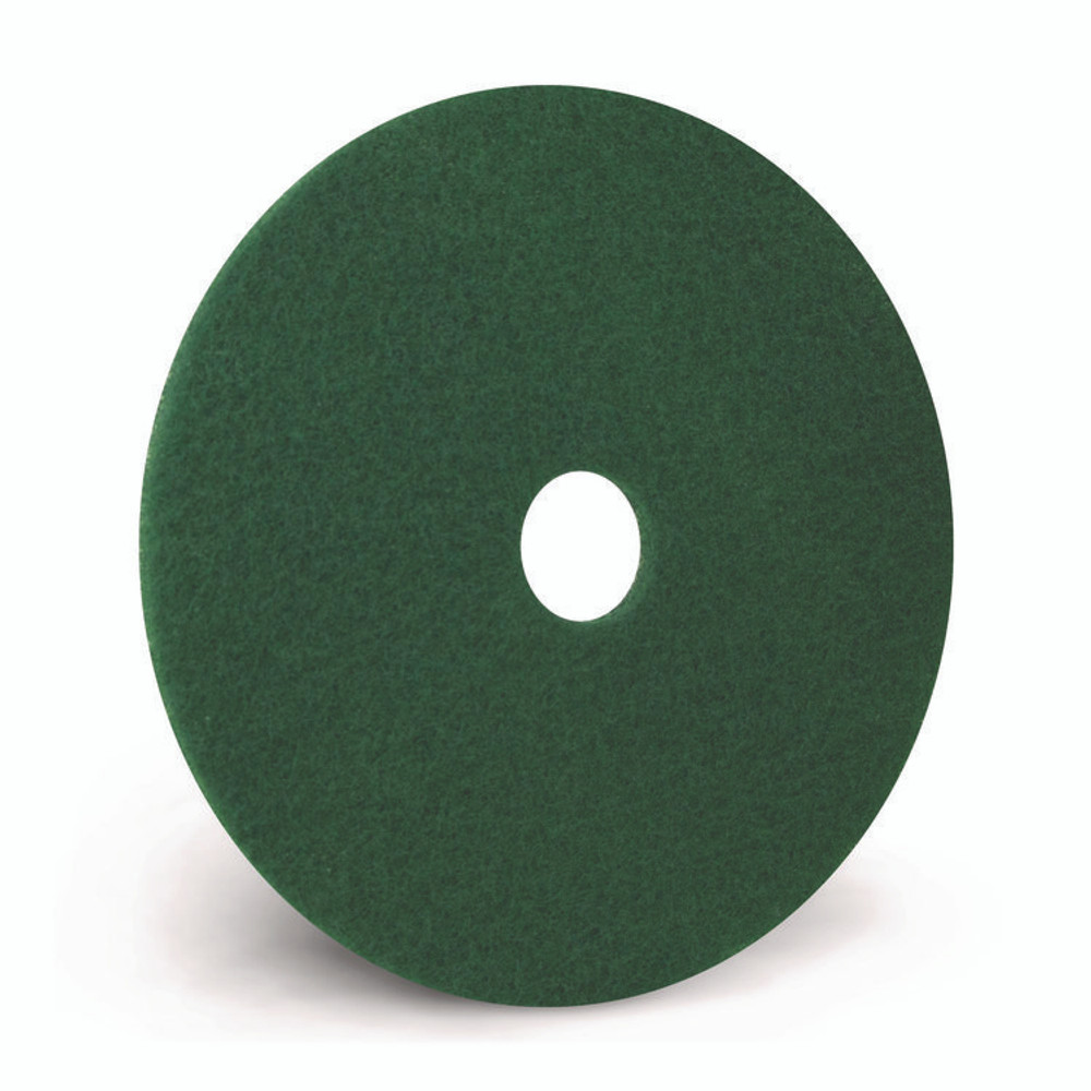 AMERICO MANUFACTURING CO 400313 Scrubbing Pads, 13", Green, 5/Carton