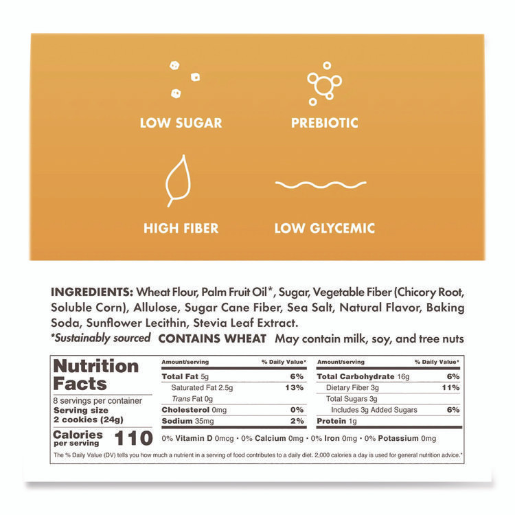 RIP VAN RVW62001 Leos Golden Vanilla Sandwich Cookies, 2 Cookies/Pack, 10 Packs/Box