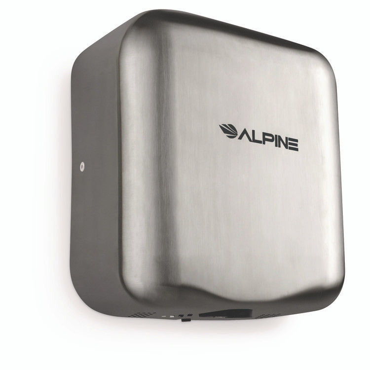 ALPINE INDUSTRIES ALP40010SSB Hemlock Commercial Automatic 120V Hand Dryer, 6.68 x 11.41 x 12.31, Silver
