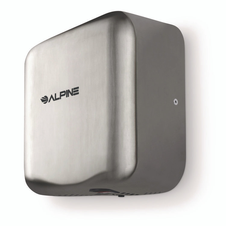 ALPINE INDUSTRIES ALP40010SSB Hemlock Commercial Automatic 120V Hand Dryer, 6.68 x 11.41 x 12.31, Silver