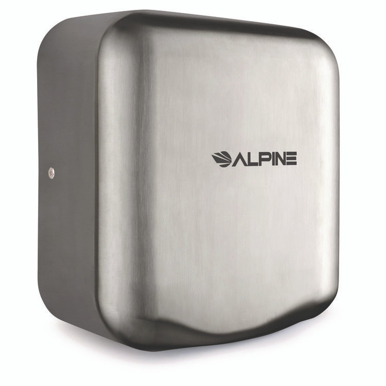 ALPINE INDUSTRIES ALP40010SSB Hemlock Commercial Automatic 120V Hand Dryer, 6.68 x 11.41 x 12.31, Silver