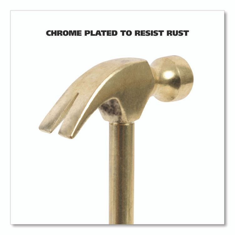 GREAT NECK SAW MFG. 19006 5-in-1 Carpenter's Hammer with Nesting Handle Containing Four Screwdrivers, 6.5" Long Gold Handle