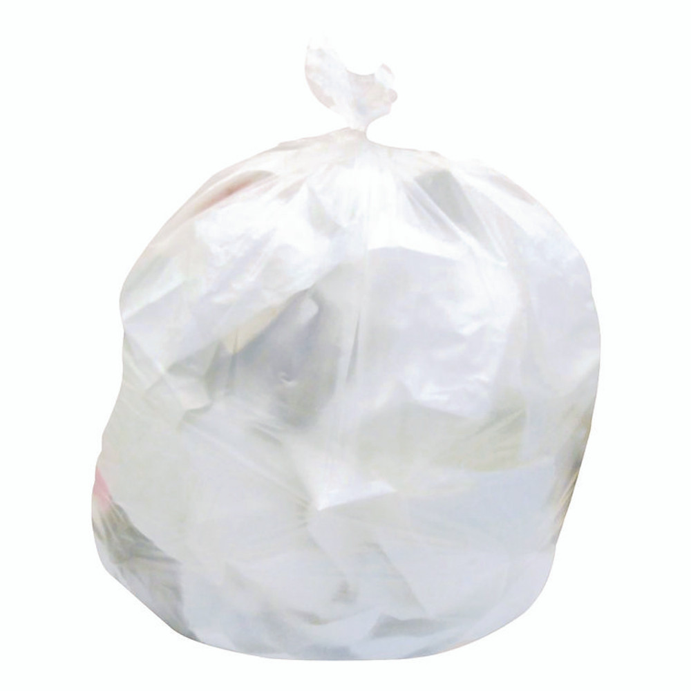HERITAGE 2597631 High-Density Waste Can Liners, 33 gal, 9 mic, 33" x 40", Natural, Roll, 25 Bags/Roll, 20 Rolls/Carton