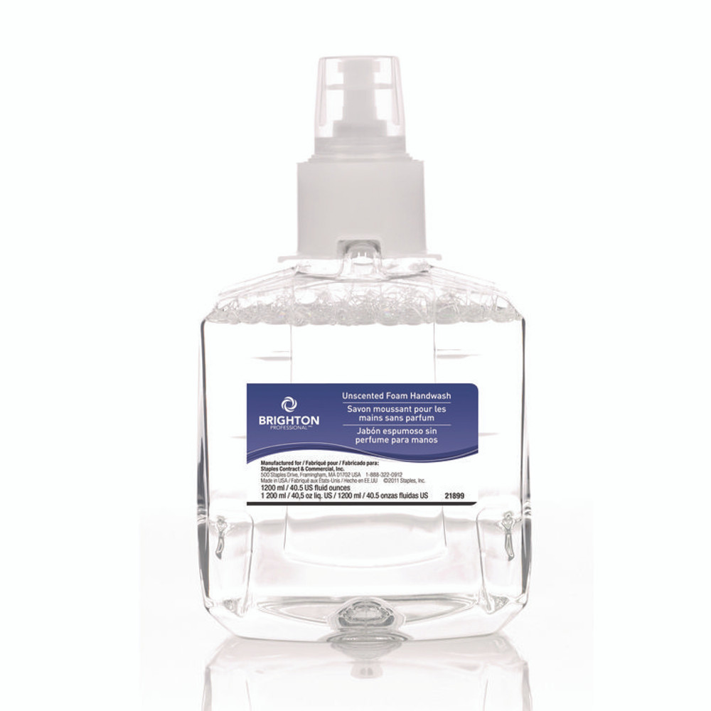BRIGHTON PROFESSIONAL 375455 LTX-12 Hand Soap Refill, Unscented, 1,200 mL, 2/Carton