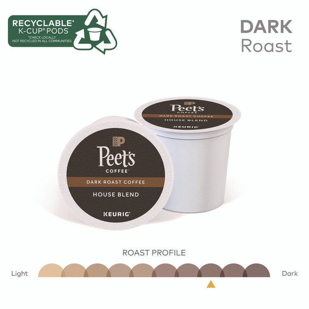PEETS Peet's Coffee & Tea® 6546 House Blend Coffee K-Cups, 22/Box