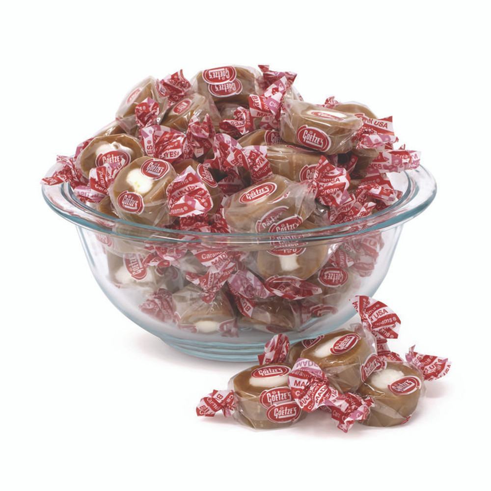 GOETZE'S CANDY COMPANY Goetze’s 22002357 Caramel Creams Candy, Caramel, 48 oz Bag