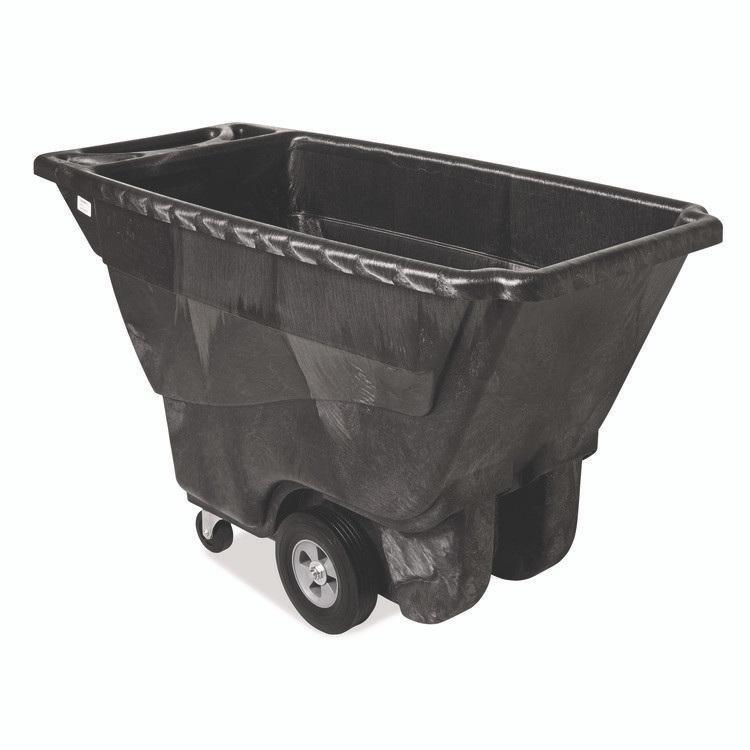 RUBBERMAID COMMERCIAL PROD. 1013-L2 4" Caster for the 3/4" Std Duty Tilt Truck, Rigid Mount Plate, 4" Wheel, Black/Gray