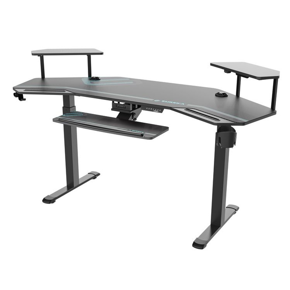 EUREKA ERGONOMIC ES71B Aero Standing Desk, 71.93" x 29.93" x 34.62" to 53.18", Black