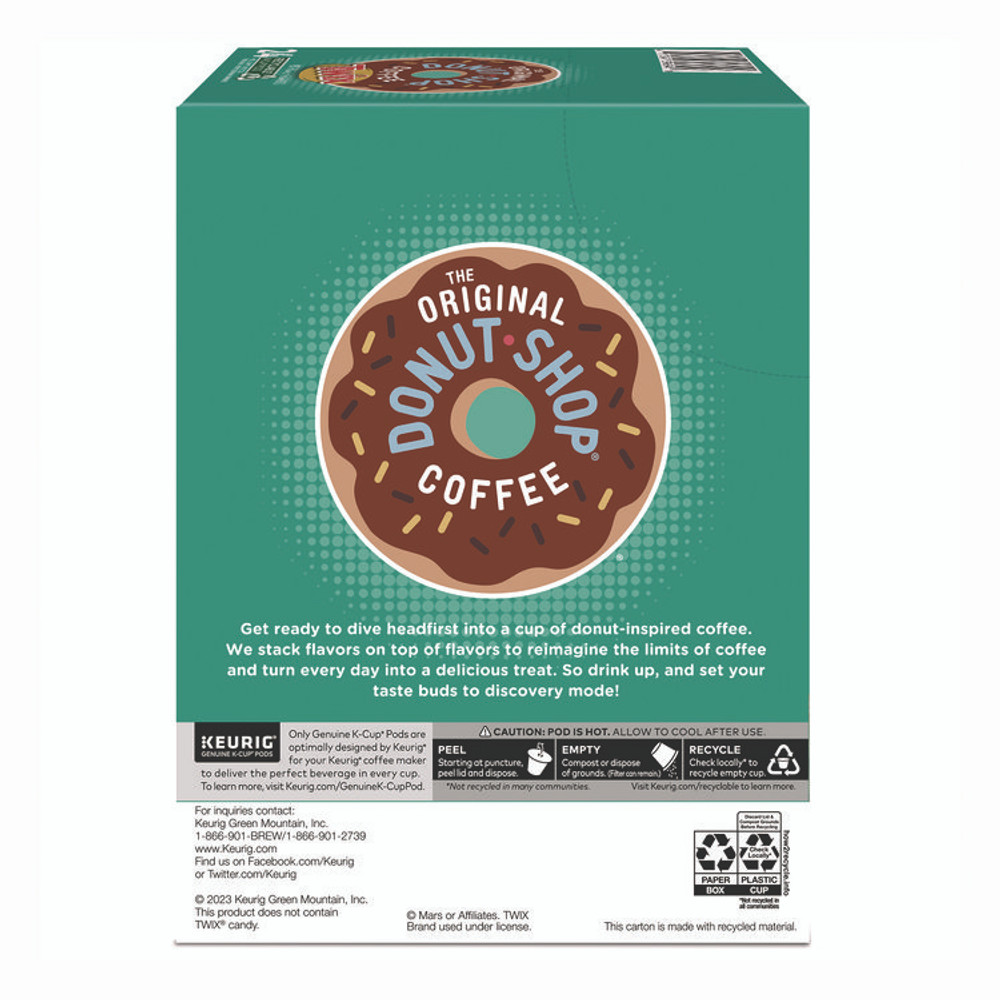 KEURIG DR PEPPER The Original Donut Shop® 5000368824 Twix Flavored Coffee K-Cups, 24/Box