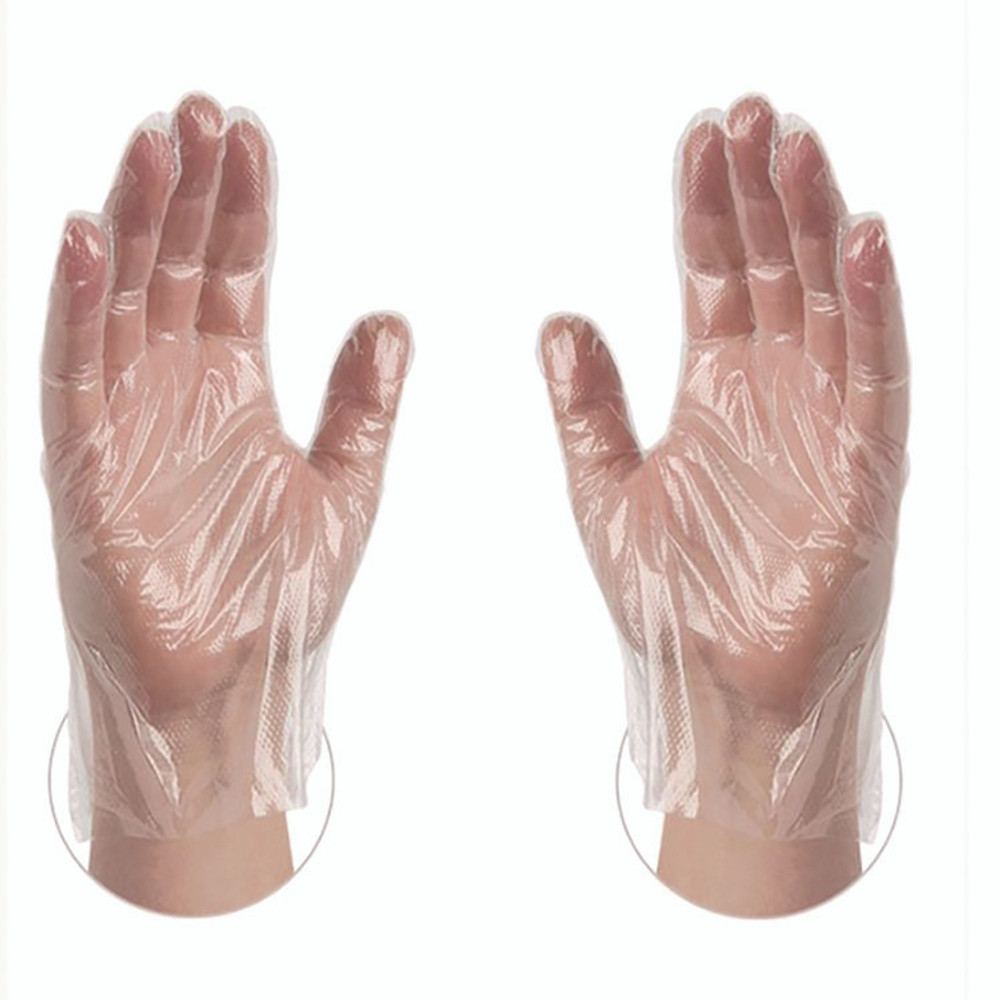 AMMEX CORPORATION X3® by PGLOVEL500 Polyethylene Food Safe Industrial Gloves, Powder-Free, Large, Clear, 500/Box