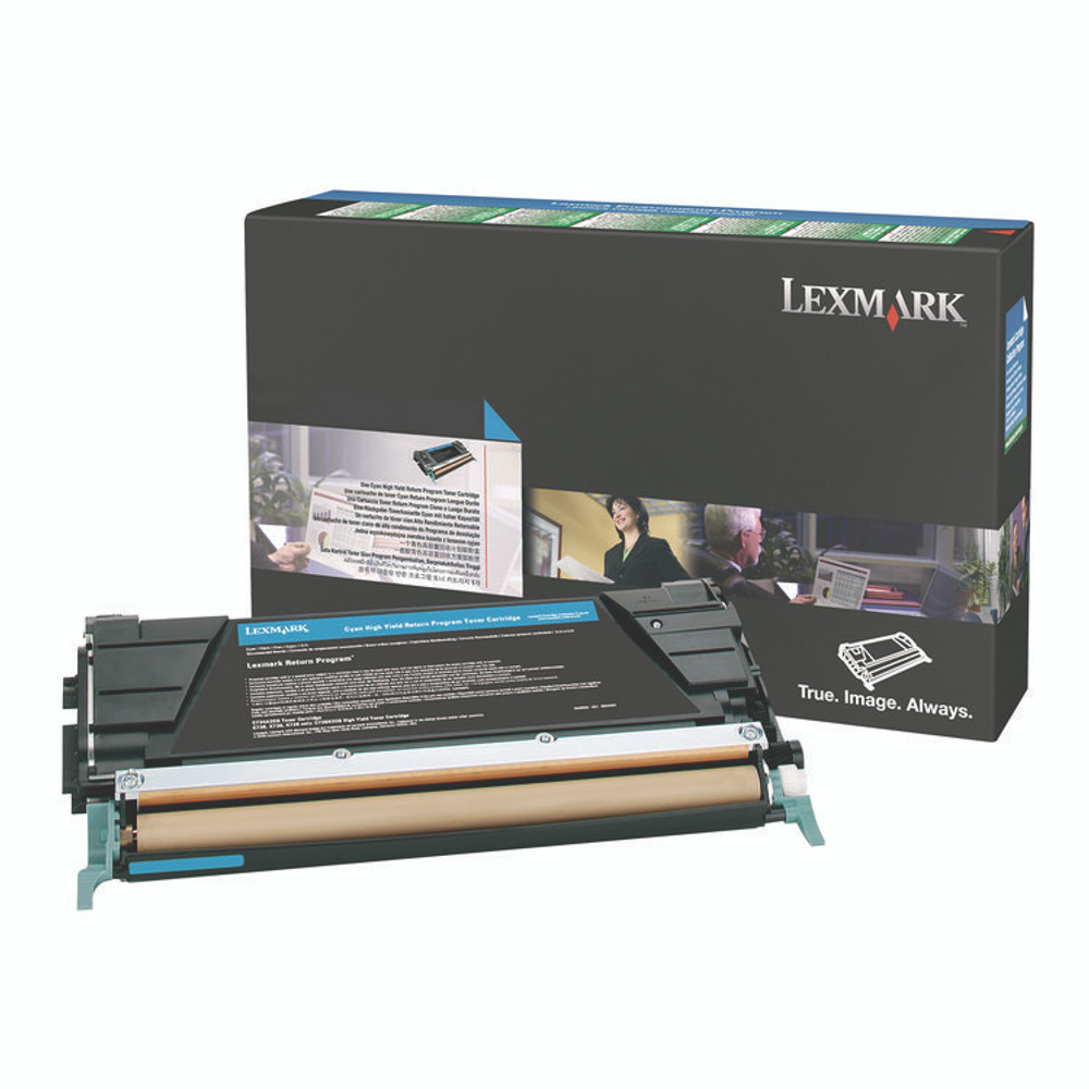 LEXMARK INT'L, INC. X746A4CG X746A4CG Toner, 7,000 Page-Yield, Cyan