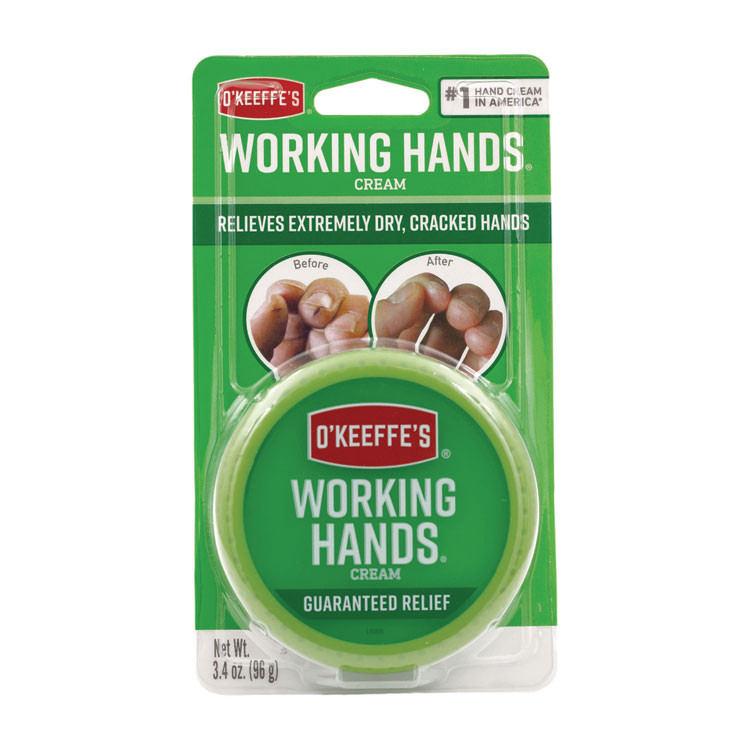 GORILLA GLUE COMPANY O'Keeffe's® K0350007 Working Hands Cream, 3.4 oz Jar, Unscented
