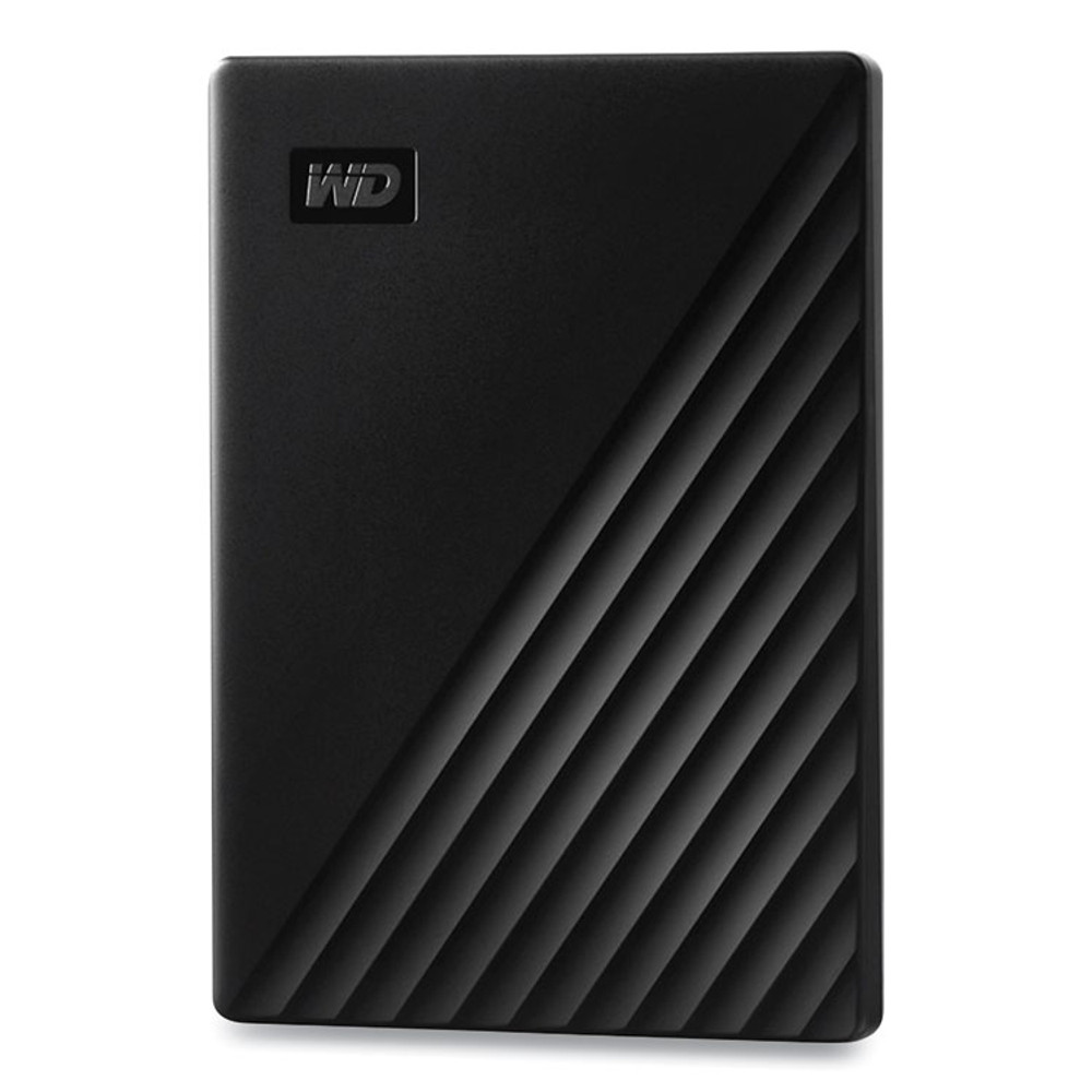 WESTERN DIGITAL TECH. WD BYVG0010BBK MY PASSPORT External Hard Drive, 1 TB, USB 3.2, Black