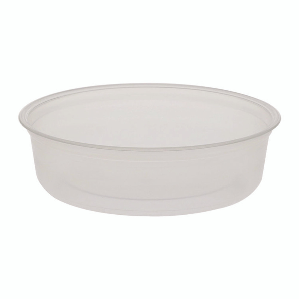 FABRI-KAL PK6S-C Microwavable Deli Containers, 6 oz, 4.6" Diameter x 1.3" h, Clear, Plastic, 500/Carton