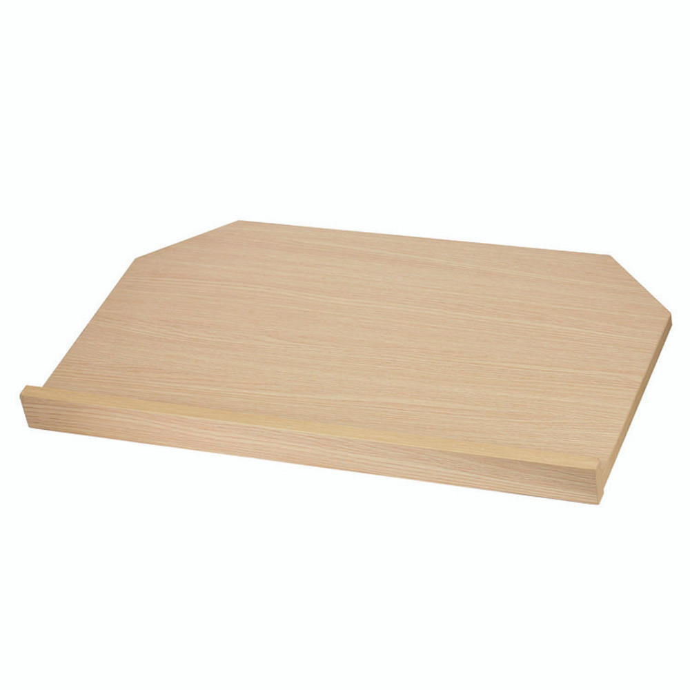 ADIROFFICE I66105MEO Foldable Tabletop Podium Lectern Speaker Stand, 27 x 16 x 19, Medium Oak