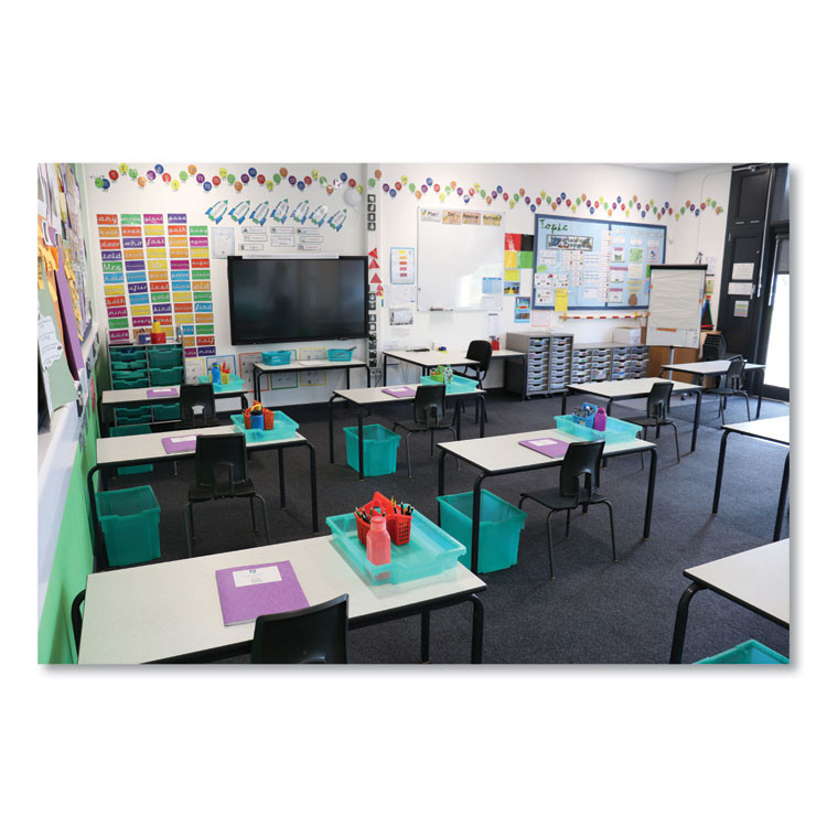 GRATNELLS USA, LLC FAS0129P8 F1 Shallow Trays with Antimicrobial Protection for Storage Frames and Trolleys, 1.85 gal, 12.28 x 16.81 x 3.25, Kiwi, 8/Pack