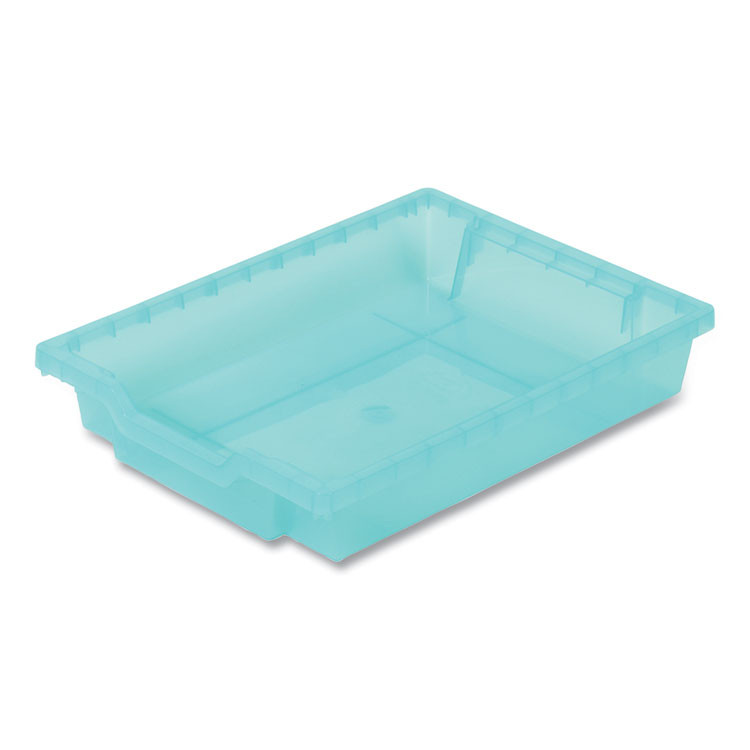 GRATNELLS USA, LLC FAS0129P8 F1 Shallow Trays with Antimicrobial Protection for Storage Frames and Trolleys, 1.85 gal, 12.28 x 16.81 x 3.25, Kiwi, 8/Pack