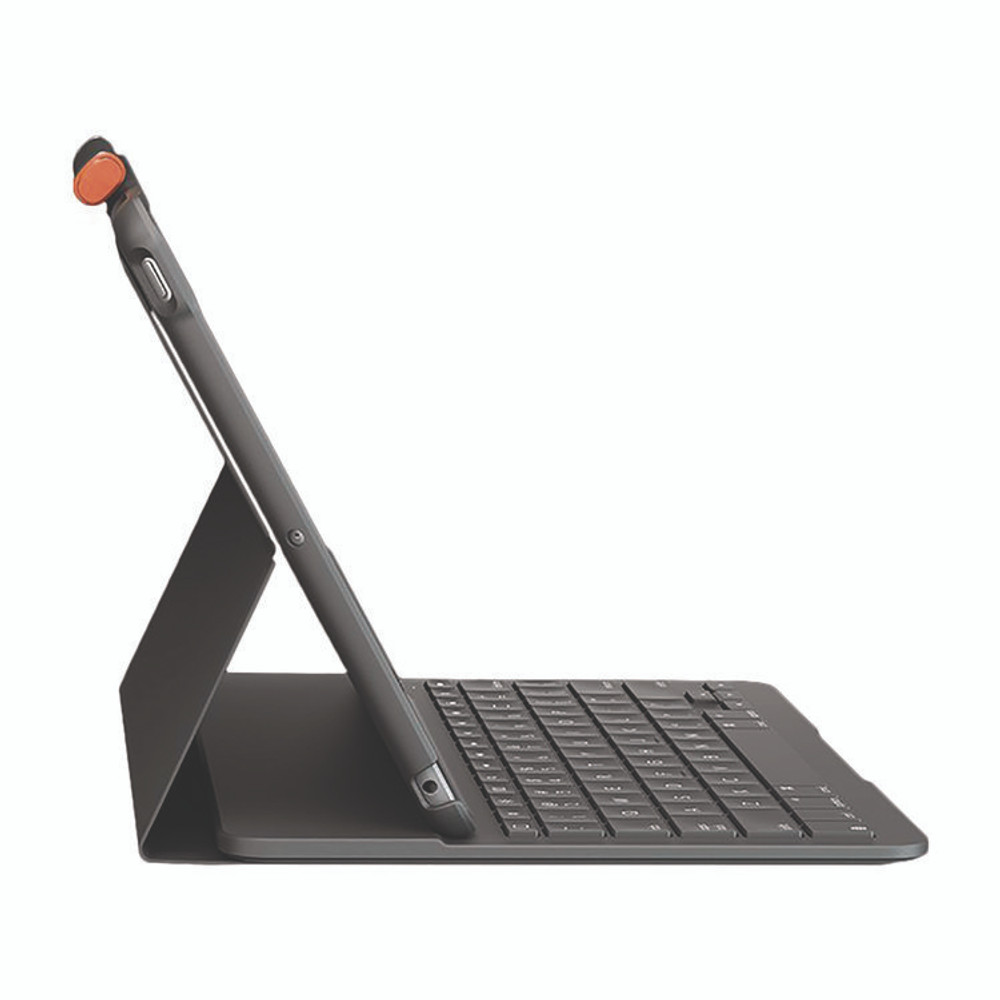 LOGITECH, INC. 24428106 Slim Folio Plastic Keyboard Case for iPad 7th, 8th Generation, Graphite